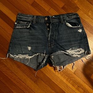 Reformation denim cutoff shorts